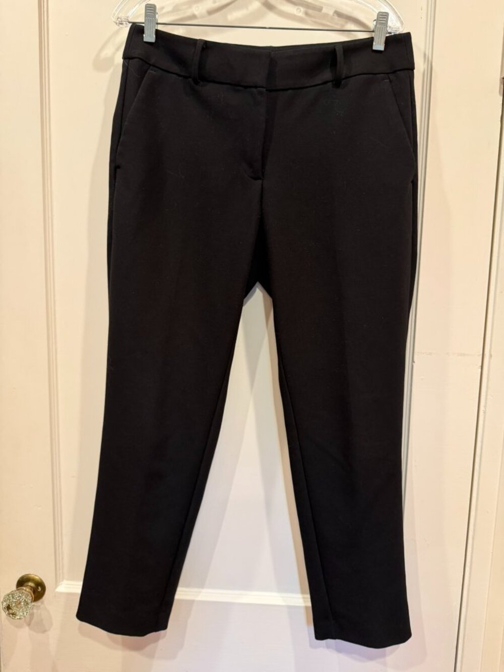 LOFT Julie Straight Leg Black Dress Pants Size 6